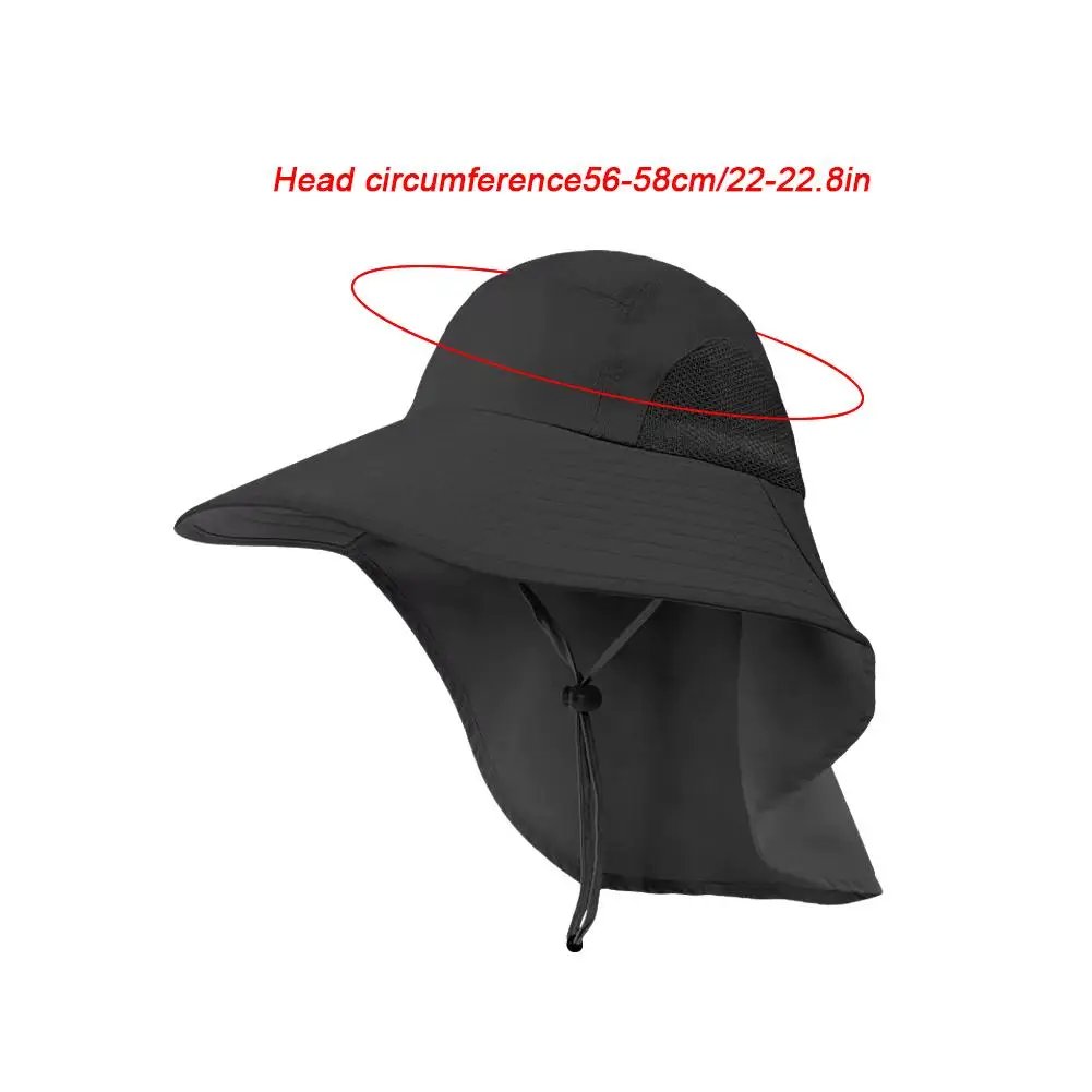 Wide Brim Sun Hat with Neck Flap for men women Adjustable Outdoor 50+UPF Protection Safari Cap Hiking Fishing Hat Wide Brim Sun Hat with Neck Flap for men women Adjustable Outdoor 50+UPF Protection Safari Cap Hiking Fishing Hat