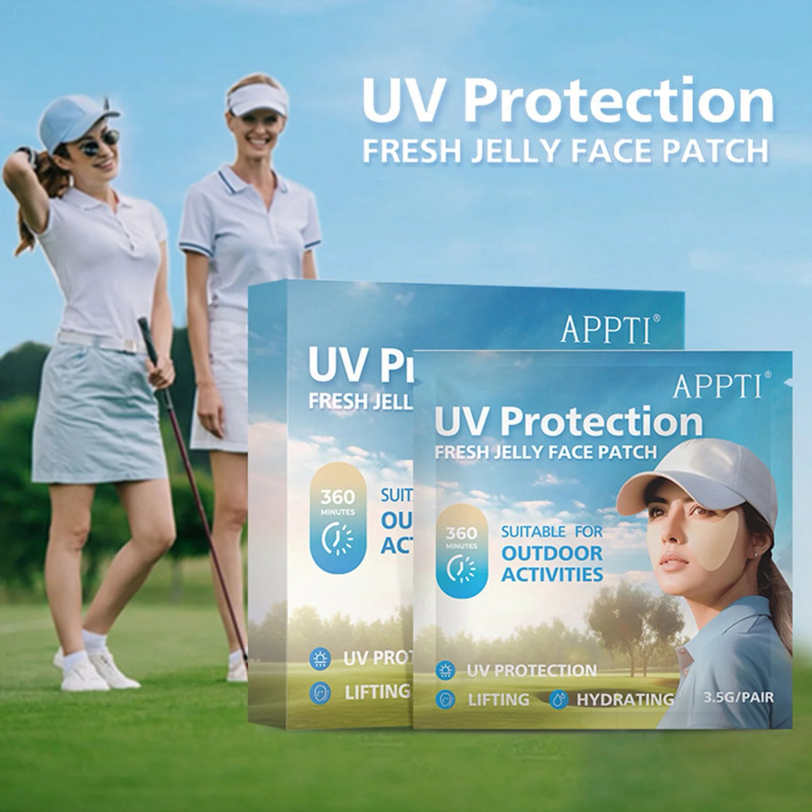 5/10 Pairs Sunscreen Face Patches