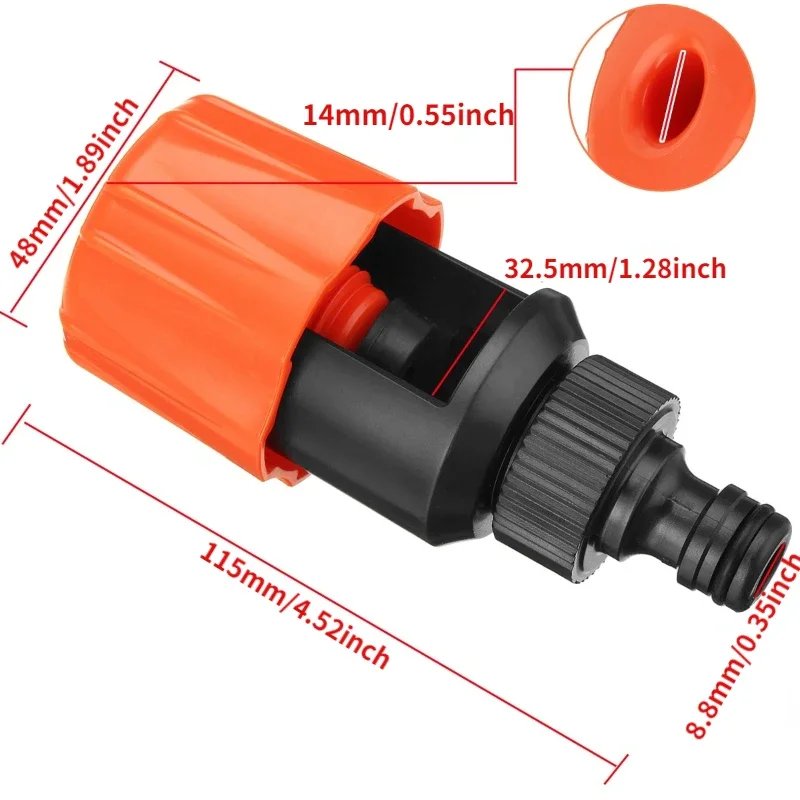 1Pc Universal Tap Water Plastic Hose Pipe Joint Tube Quick Connect Garden Mixer Tap Adaptor