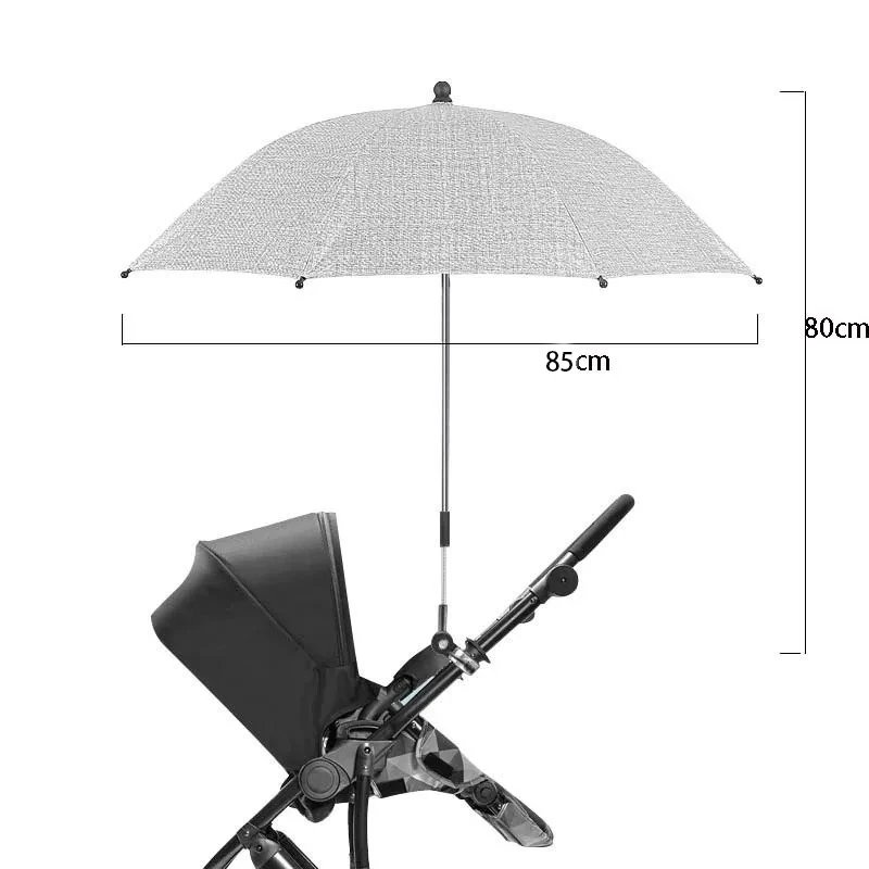 Baby Stroller Folding Umbrella UV Sun Rain Protection Parasol 360 Degrees Adjustable Universal Stroller Sunshade Canopy CoverBab Baby Stroller Folding Umbrella UV Sun Rain Protection Parasol 360 Degrees Adjustable Universal Stroller Sunshade Canopy CoverBab