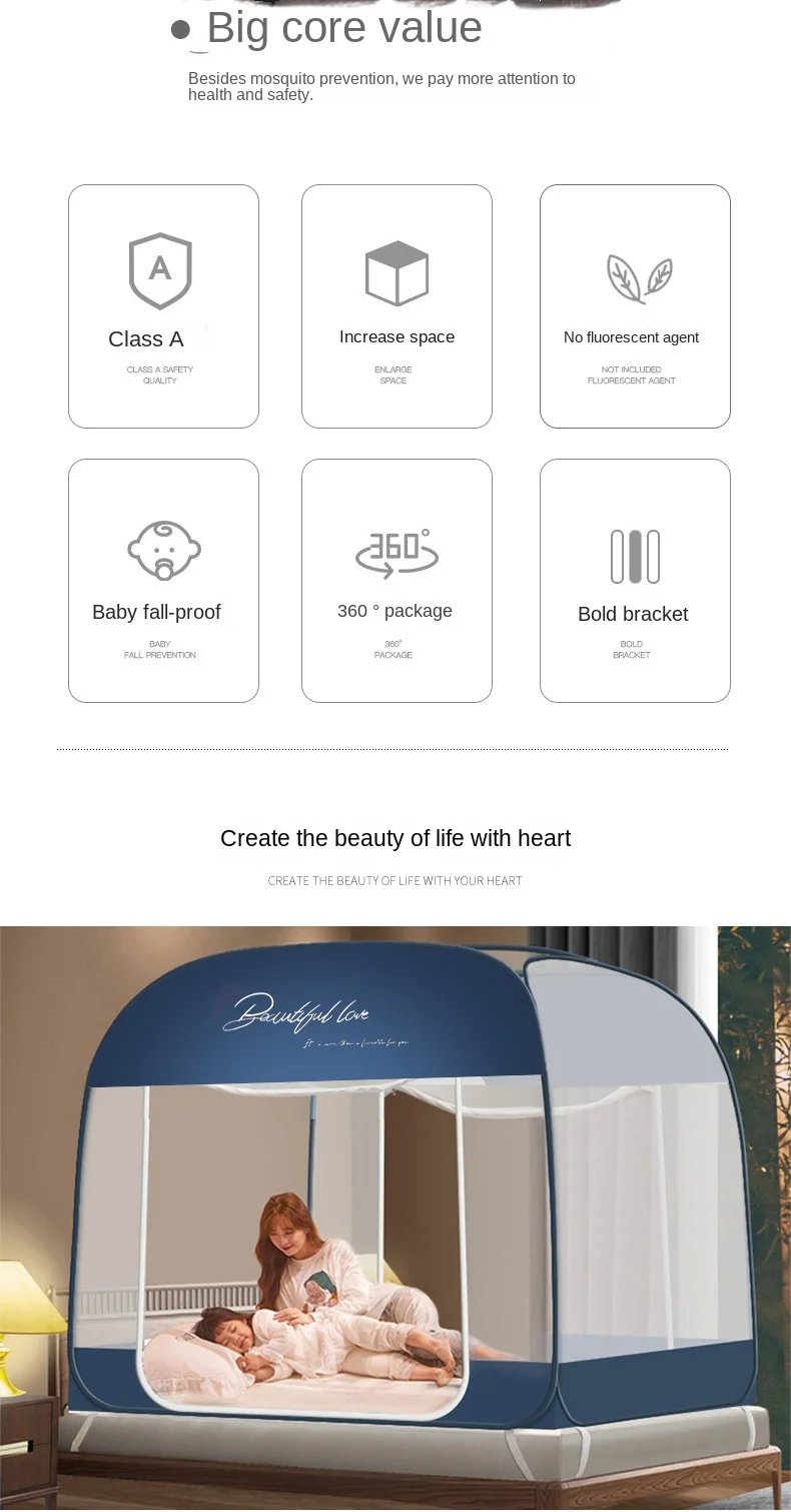 New Mosquito Net, No Installation Required, No Bracket, Integrated Summer Mosquito Net, Room Decoration, Room Decoration, Cheap New Mosquito Net, No Installation Required, No Bracket, Integrated Summer Mosquito Net, Room Decoration, Room Decoration, Cheap