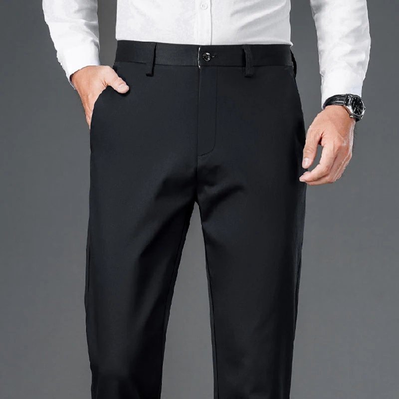 Men's smart office black work pants