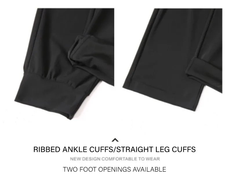 Ice Silk New Pants for Men's Summer Thin Style Sports Quick Dried Straight Leg Draping Wide Leg Pants Casual Long Pants for Men