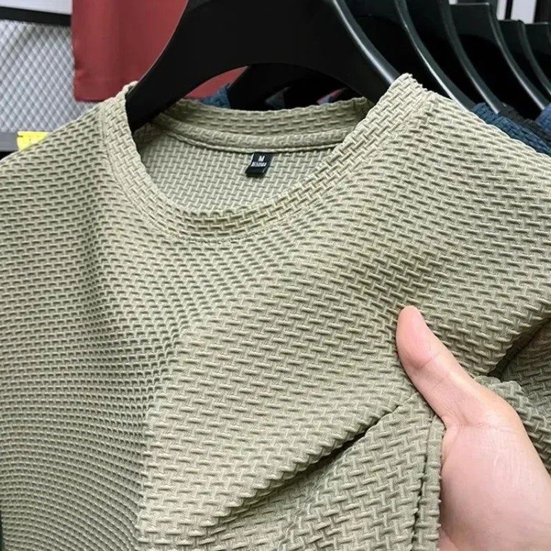 Men's  Mesh Bamboo Ice Silk T-shirt