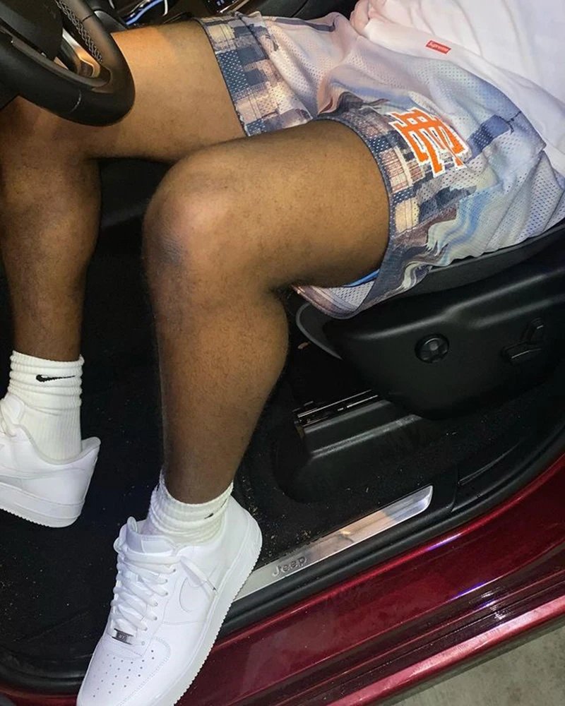 New Summer Eric Emanuel EE Basic Mesh Short Classic Floral Printed Gym Shorts 2025 Men's Gym Basketball Sports Beach Shorts
