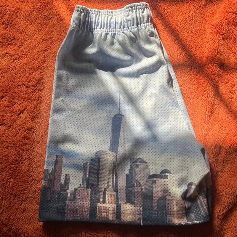 New Summer Eric Emanuel EE Basic Mesh Short Classic Floral Printed Gym Shorts 2025 Men's Gym Basketball Sports Beach Shorts