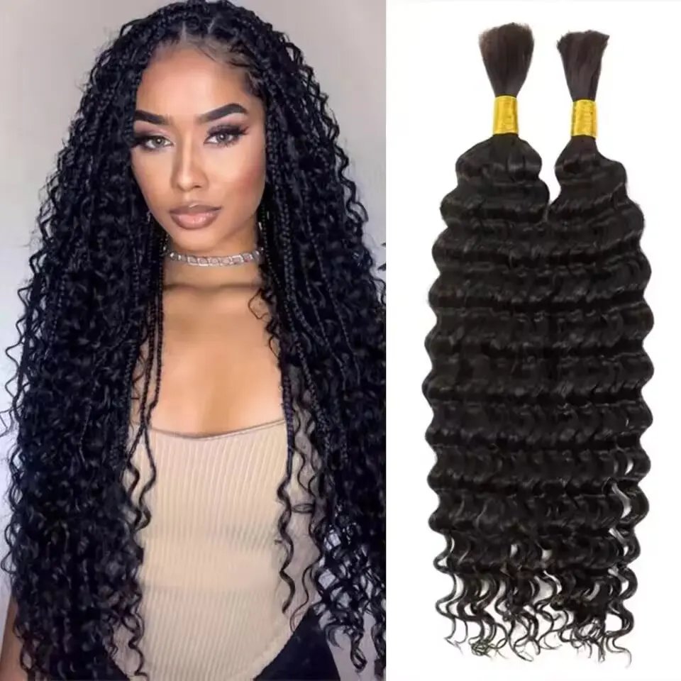 Synthetic 18-inch Deep Wave Bulk Hair