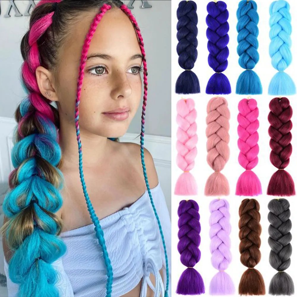 AZQUEEN 24'' Kids Ombre Braid Hair