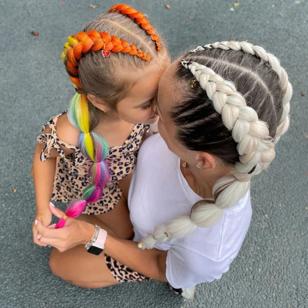 AZQUEEN 24'' Kids Ombre Braid Hair - Image 4
