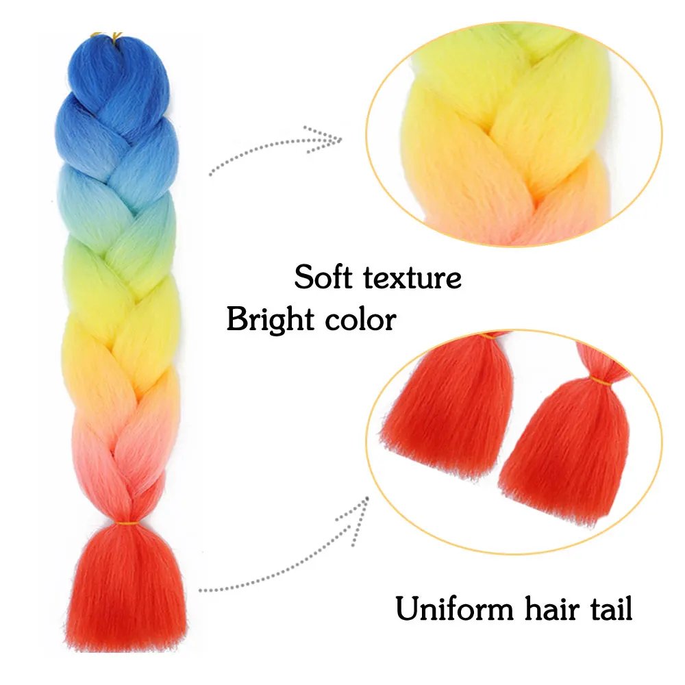 AZQUEEN 24'' Kids Ombre Braid Hair - Image 5