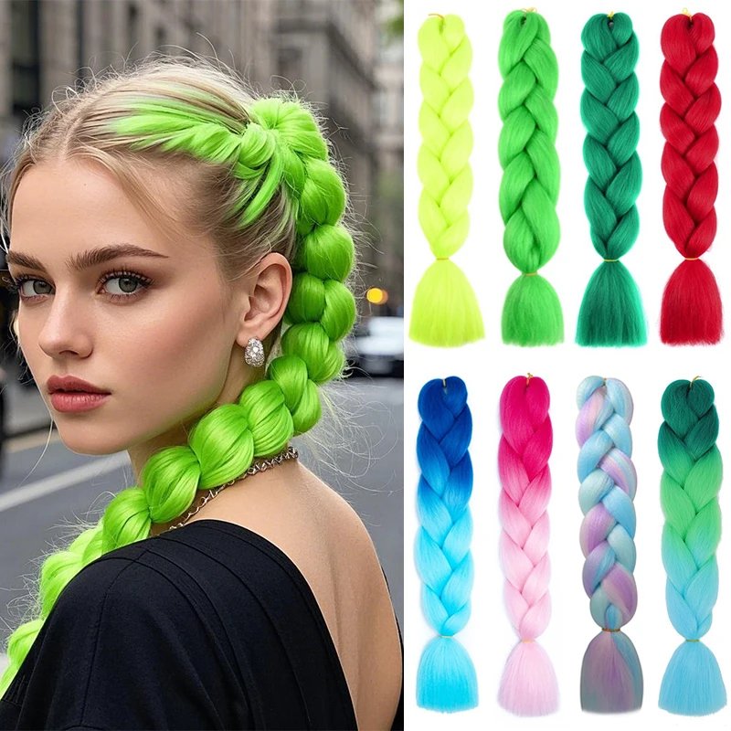 Synthetic Ombre Braiding Hair Extensions