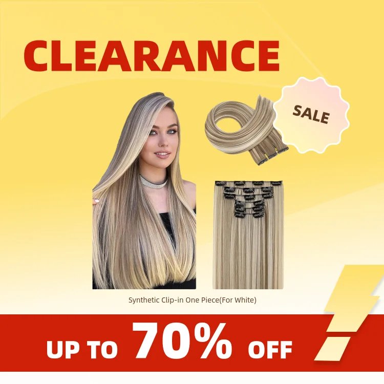 Long Straight Synthetic Clip-in Hair Extensions