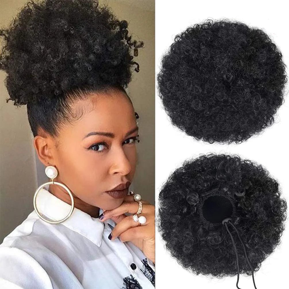 Large Afro Puff Drawstring Hair Extension