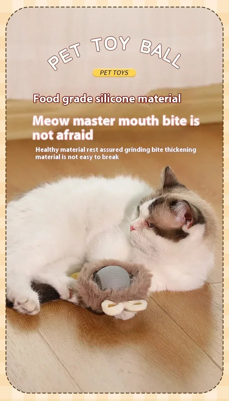 Cat Toys Rechargeable Pet Interactive Automatic Rolling Ball Toy Cats Pet Products New Electric Dog Ball Toy Simulated Tail for Cat Toys Rechargeable Pet Interactive Automatic Rolling Ball Toy Cats Pet Products New Electric Dog Ball Toy Simulated Tail for