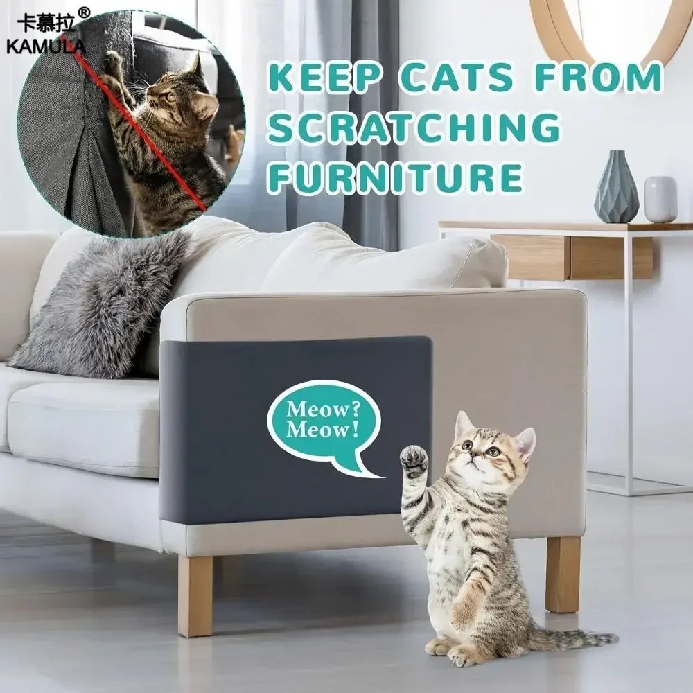 Anti Cat Scratch Sofa Cat Crawling Mat Sofa Protection Grinding Climbing Frame Self-adhesive Carpet Cats Scratch Board Cat Toys