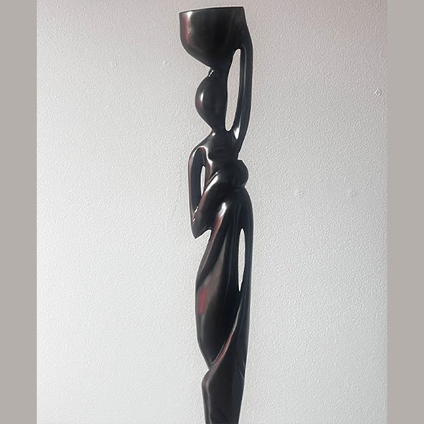 Hand carved sculpture African woman