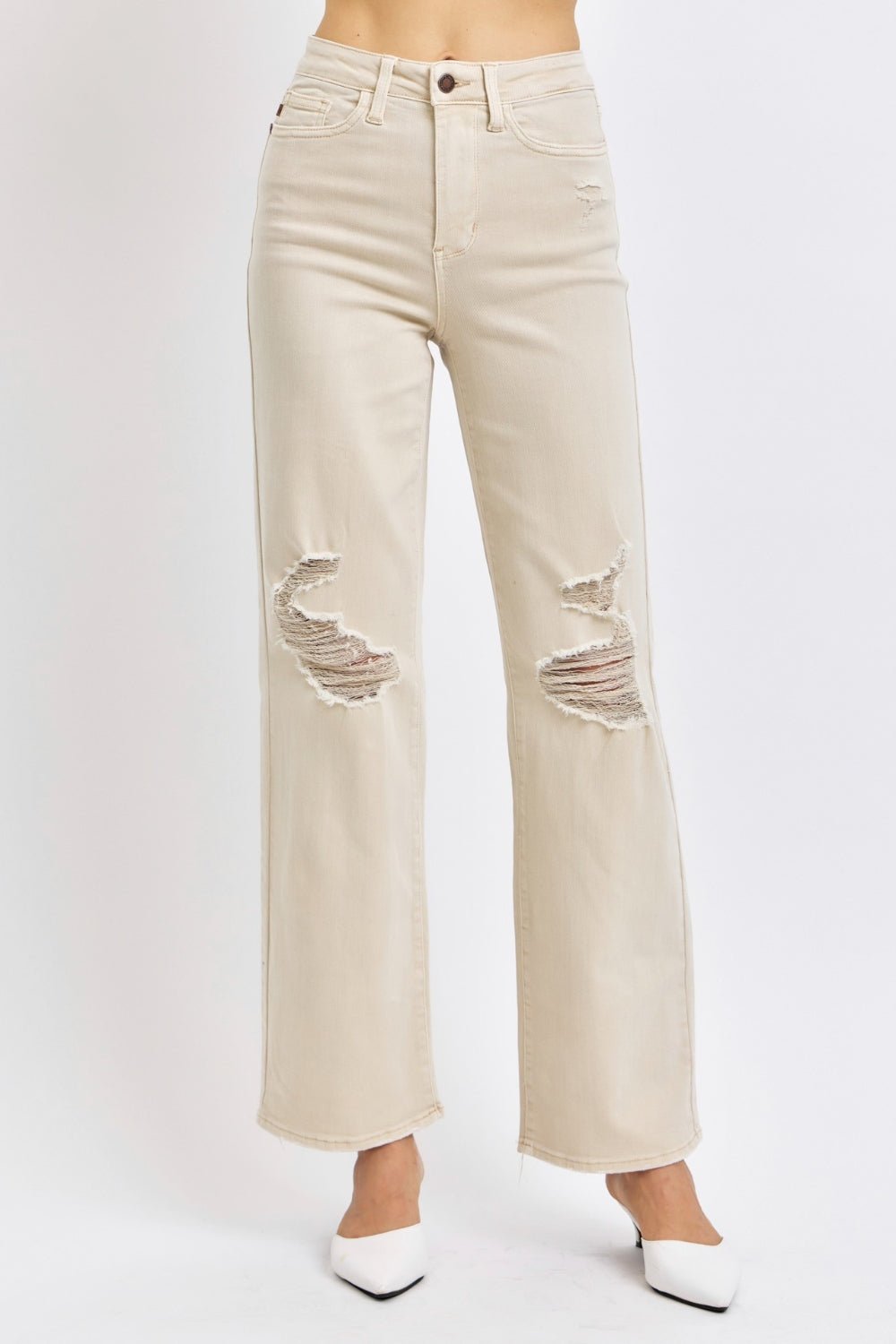 Judy Blue High Waist Wide Leg Jeans