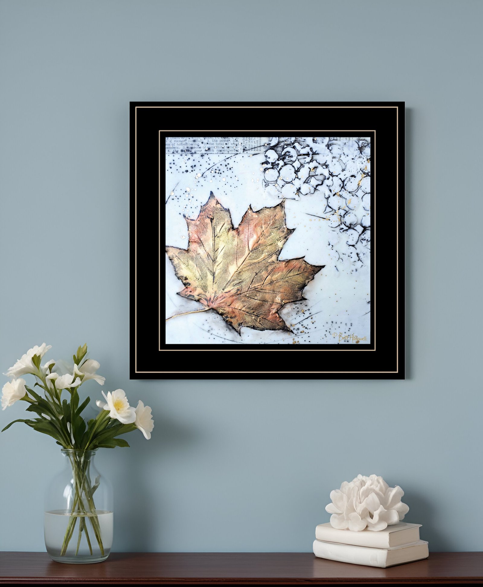 Channeling Fall 1 Black Framed Wall Art