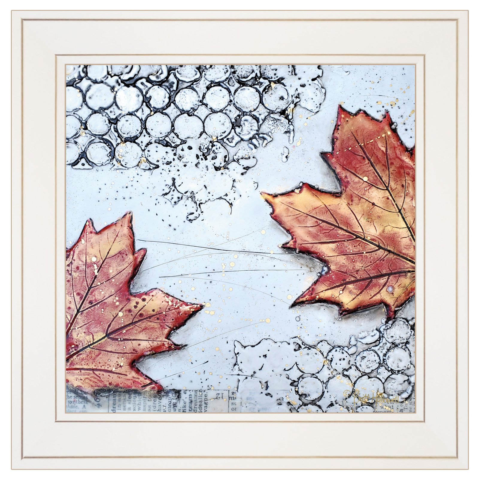 Fall White Framed Wall Art - Image 2
