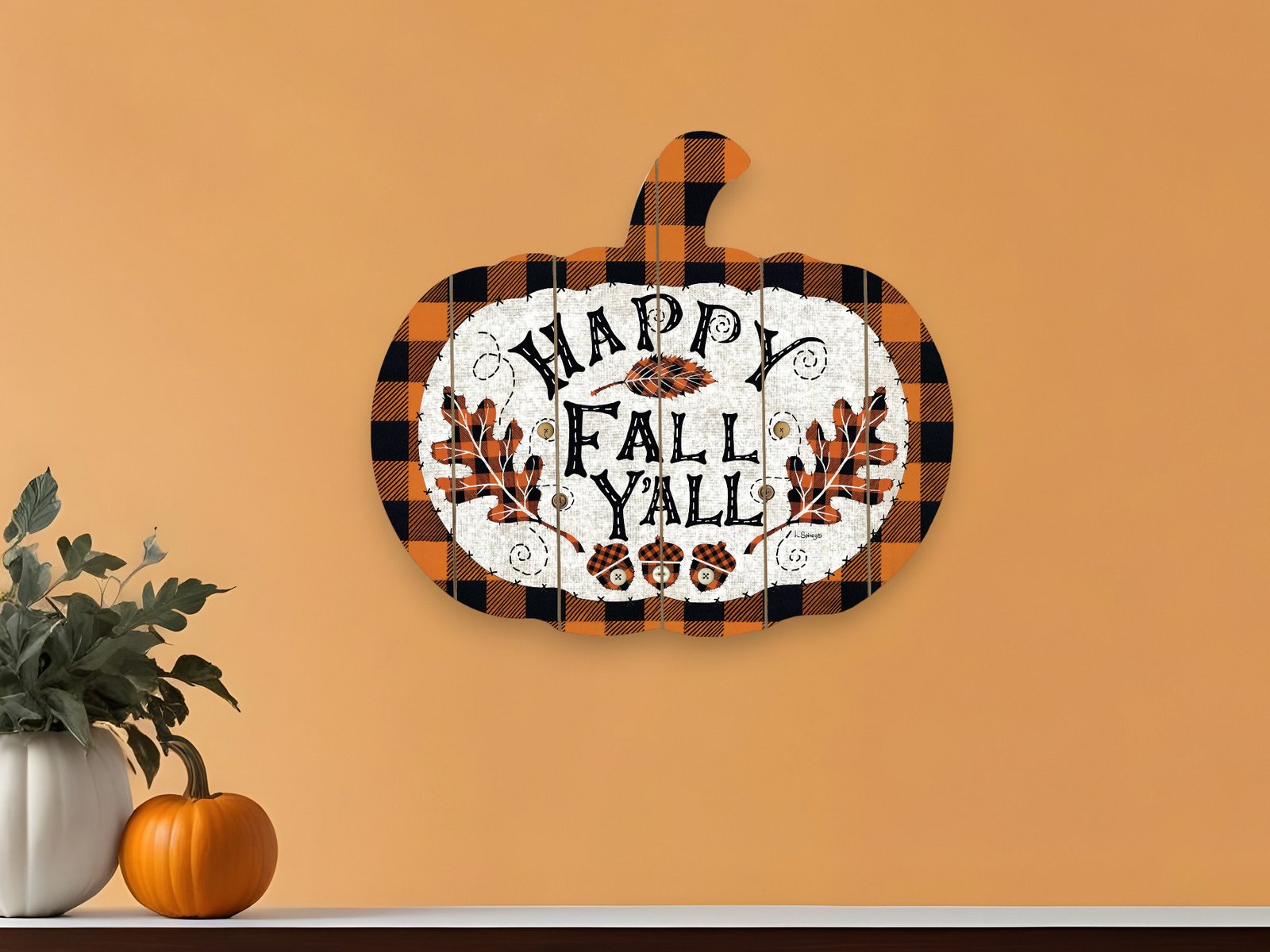 Happy Fall Y’all Unframed Wall Art