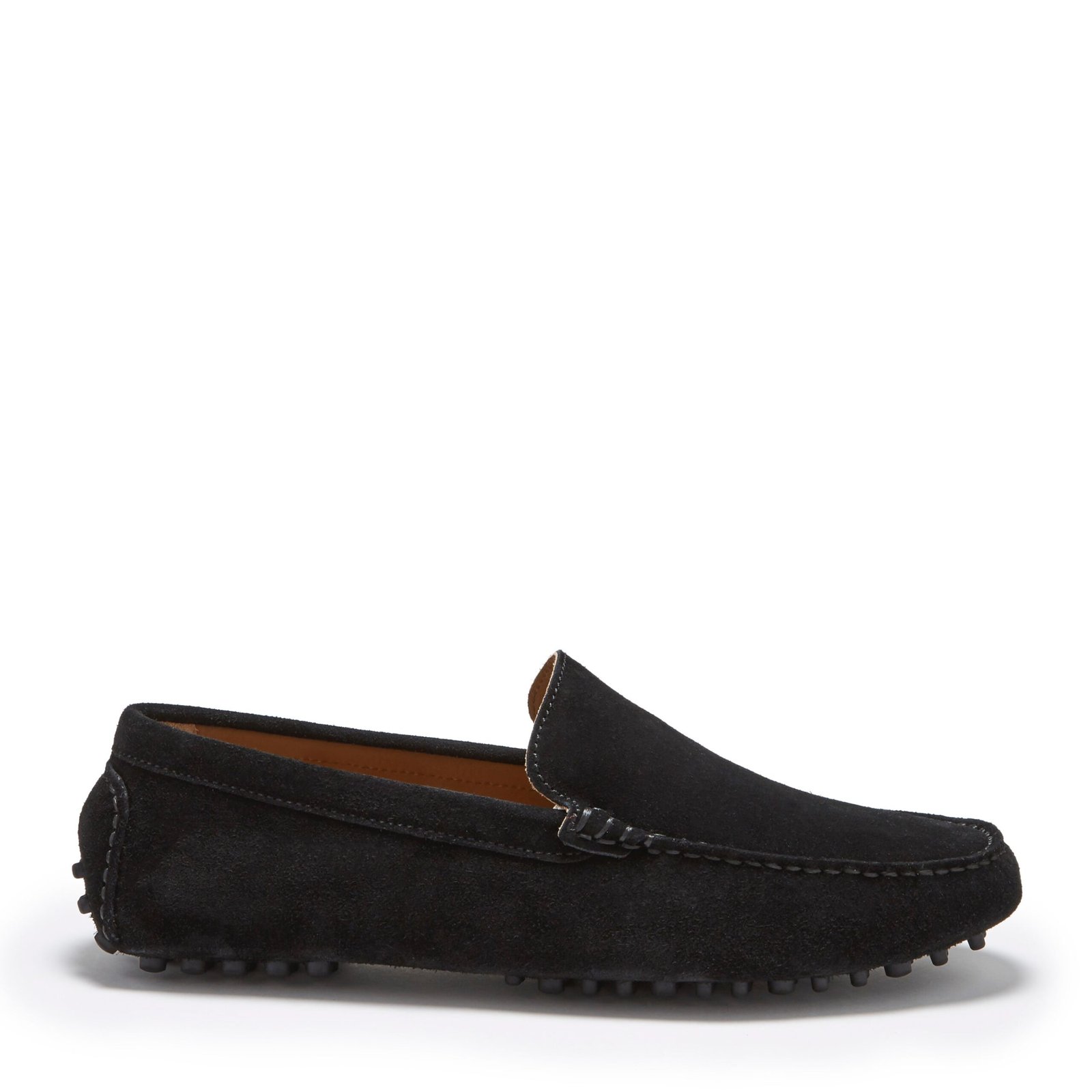Black Suede Classic Driving Loafers