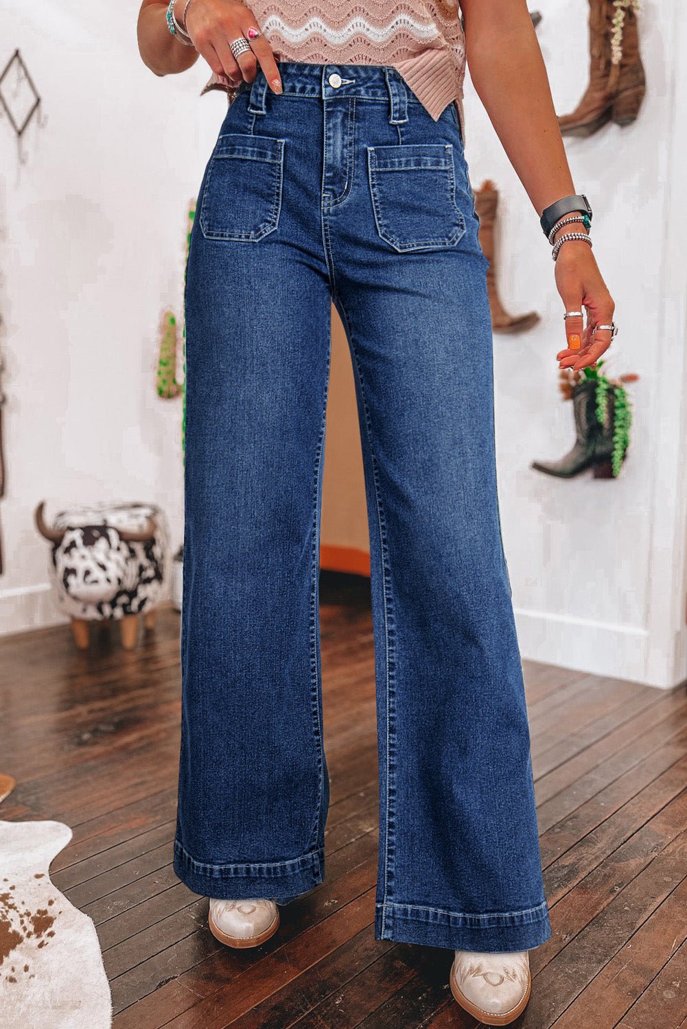 Victoria High Waist Wide Leg Jeans