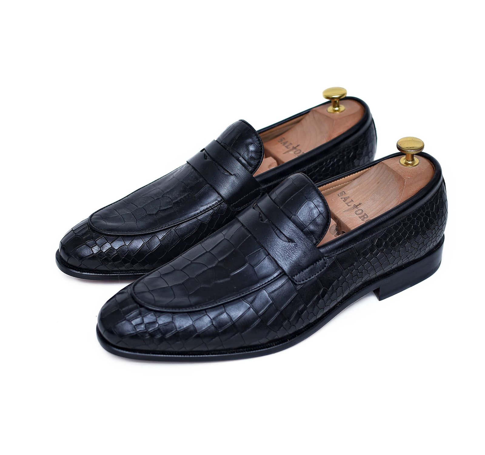 Black Seville Classic Slip-On Penny Loafers