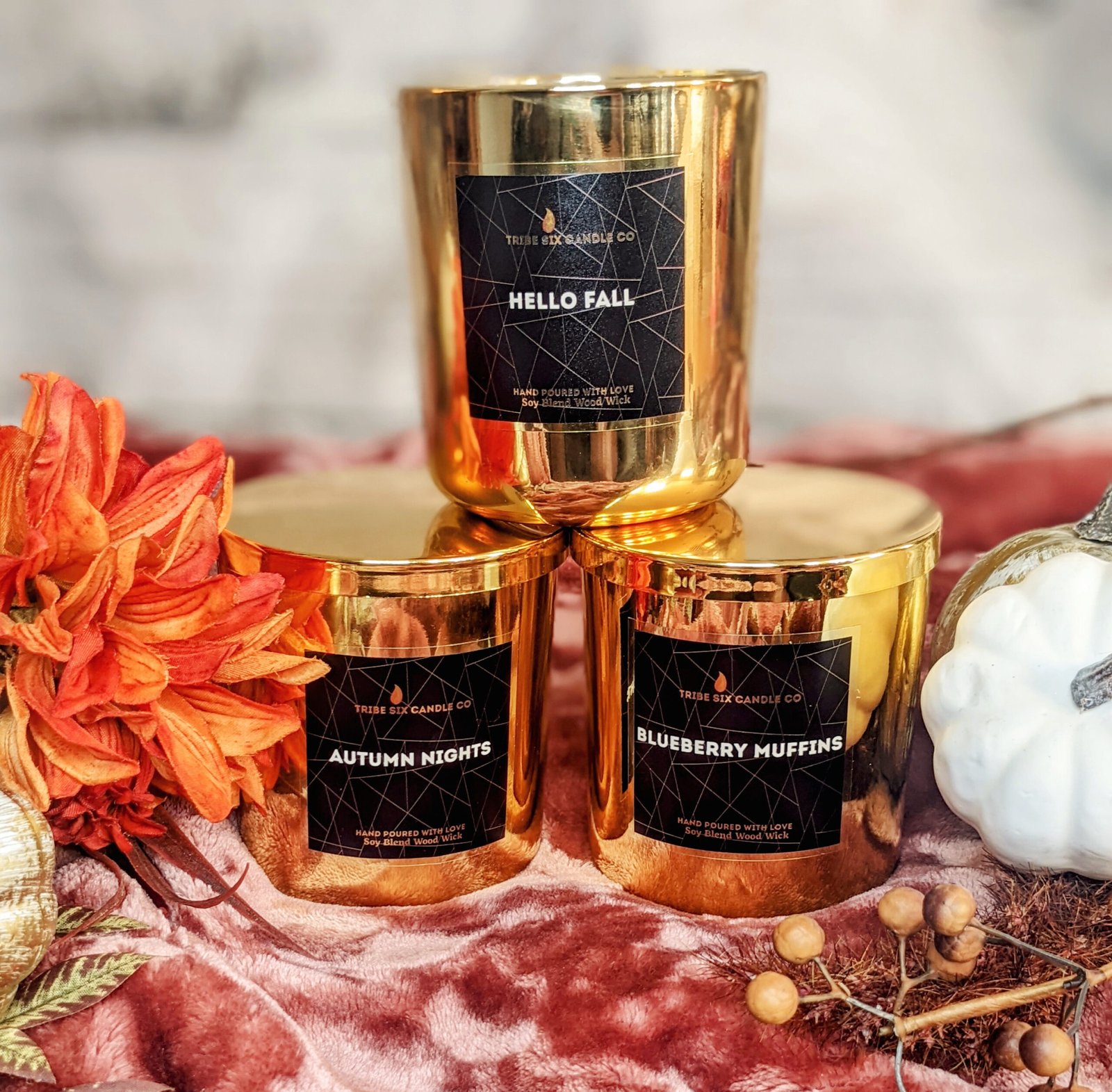 Hello Fall Candle