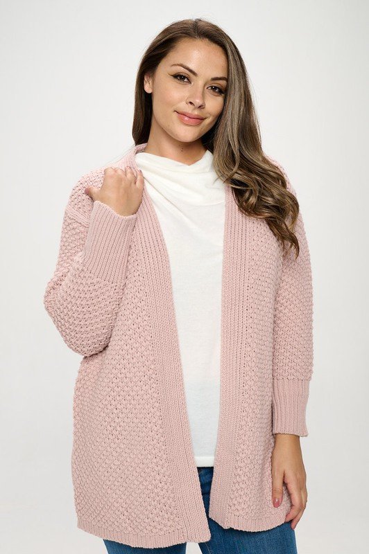Open Front Soft Knit Women’s Cardigan