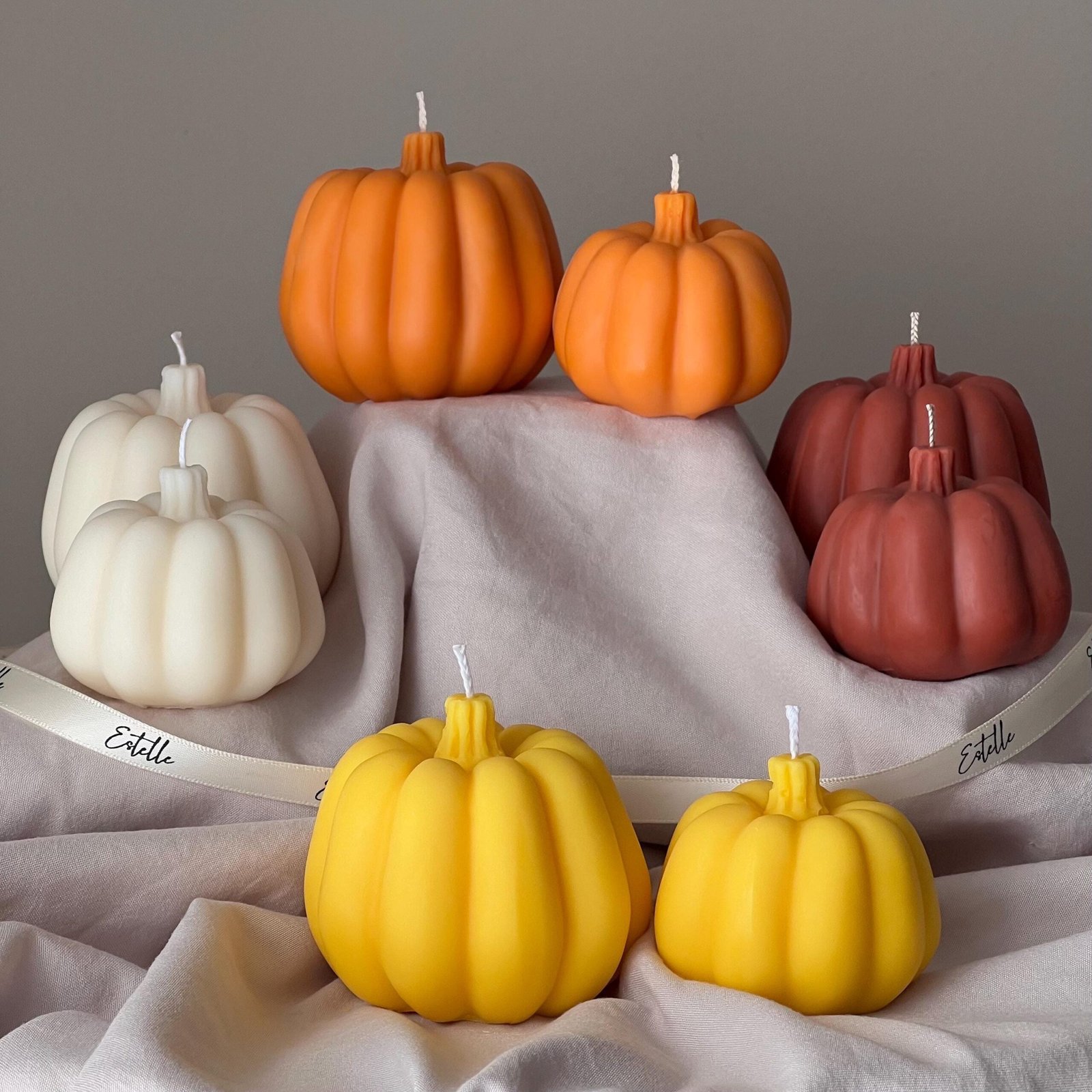 Autumn Pumpkin Candle Set