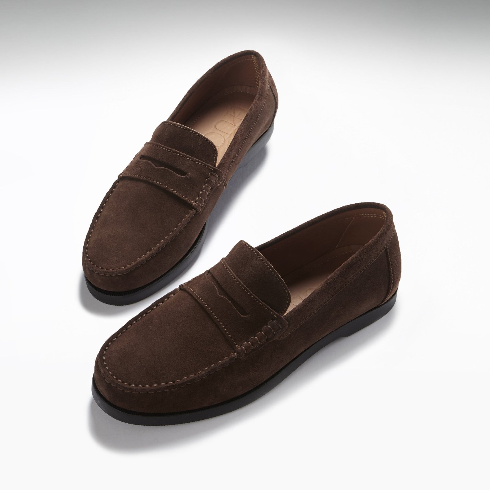 Brown Suede Boat Loafers - Image 2