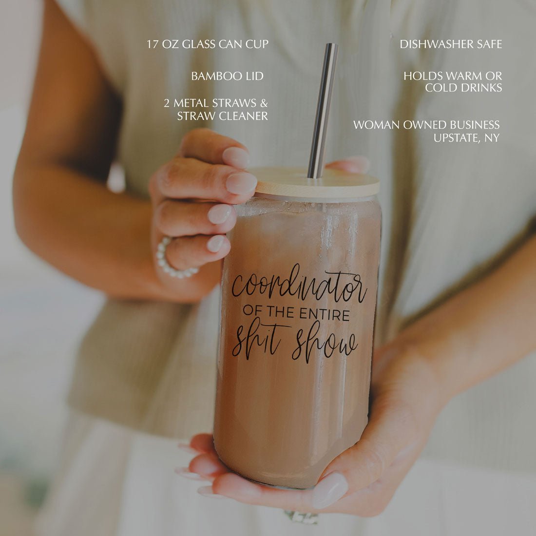 Glass Drinking Cup - Image 4