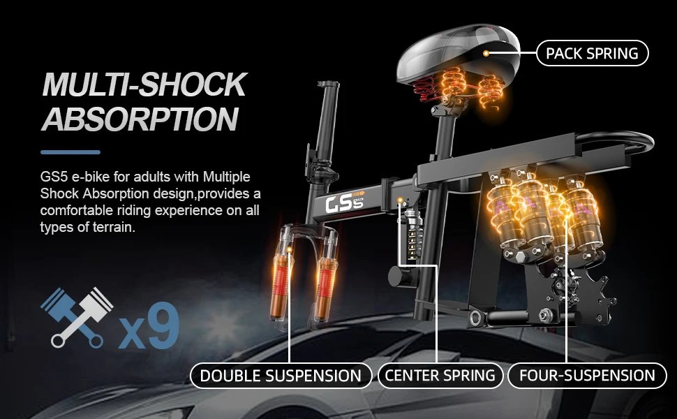 Electric Bike for Adults Teen-Folding Motor Bicycle 750W Peak Motor,22MPH 35 Miles,Commuter Ebike 48V 15AH Removable Battery