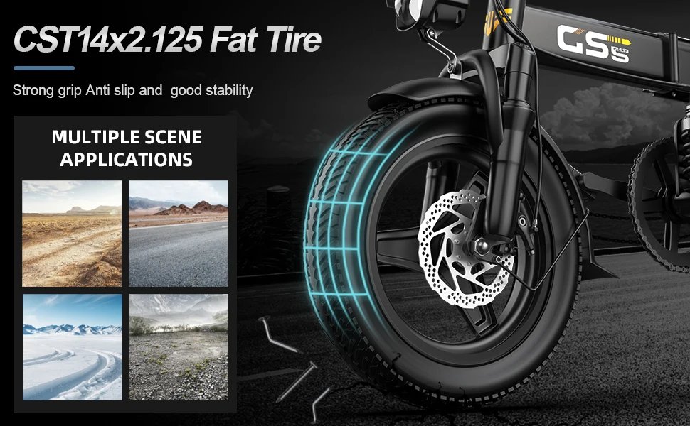 Electric Bike for Adults Teen-Folding Motor Bicycle 750W Peak Motor,22MPH 35 Miles,Commuter Ebike 48V 15AH Removable Battery