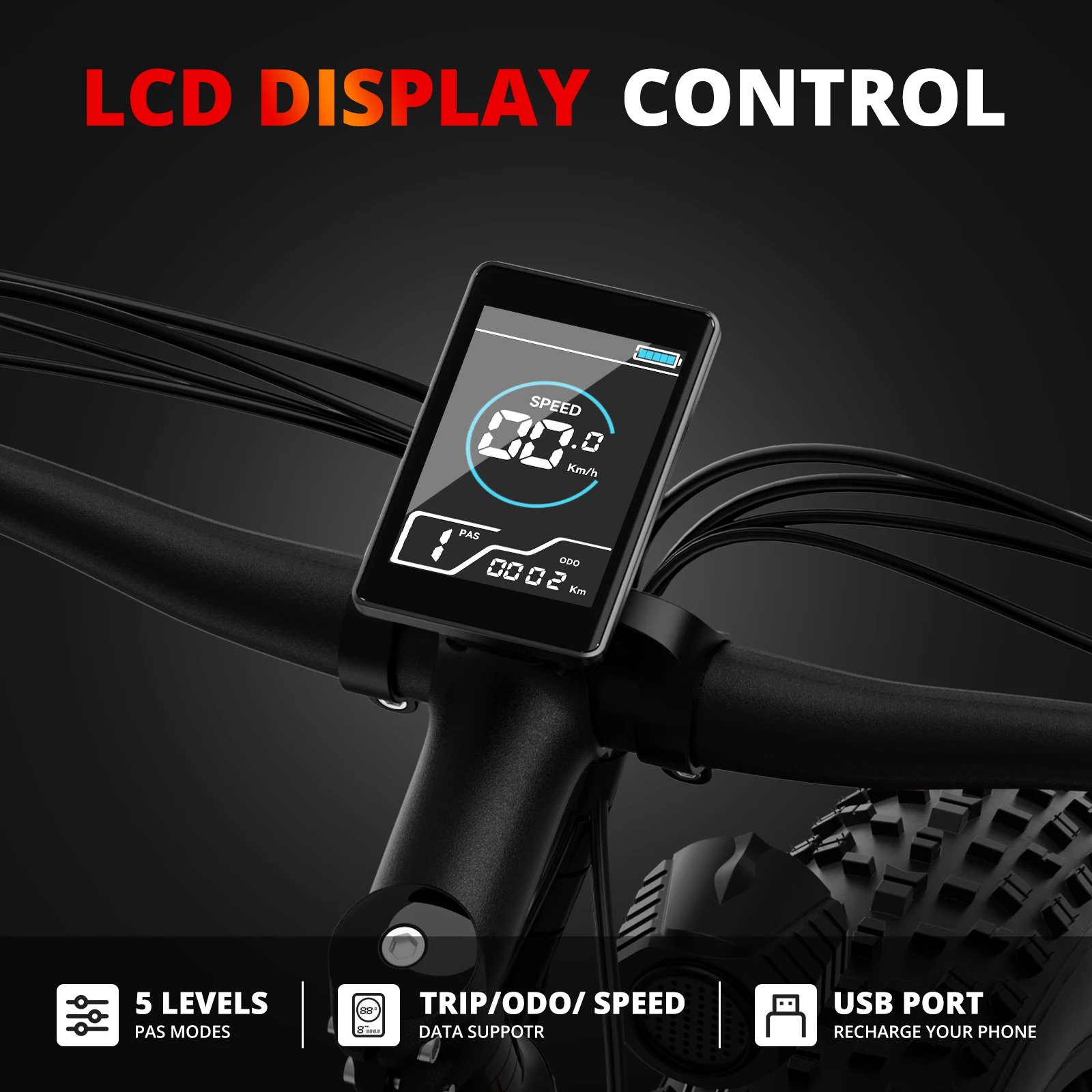 AMYET EB26 1000W Fat Tire E-Bike - Image 3