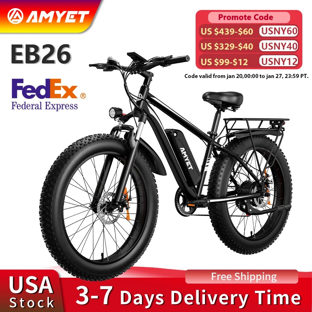 AMYET EB26 1500W Fat Tire E-Bike