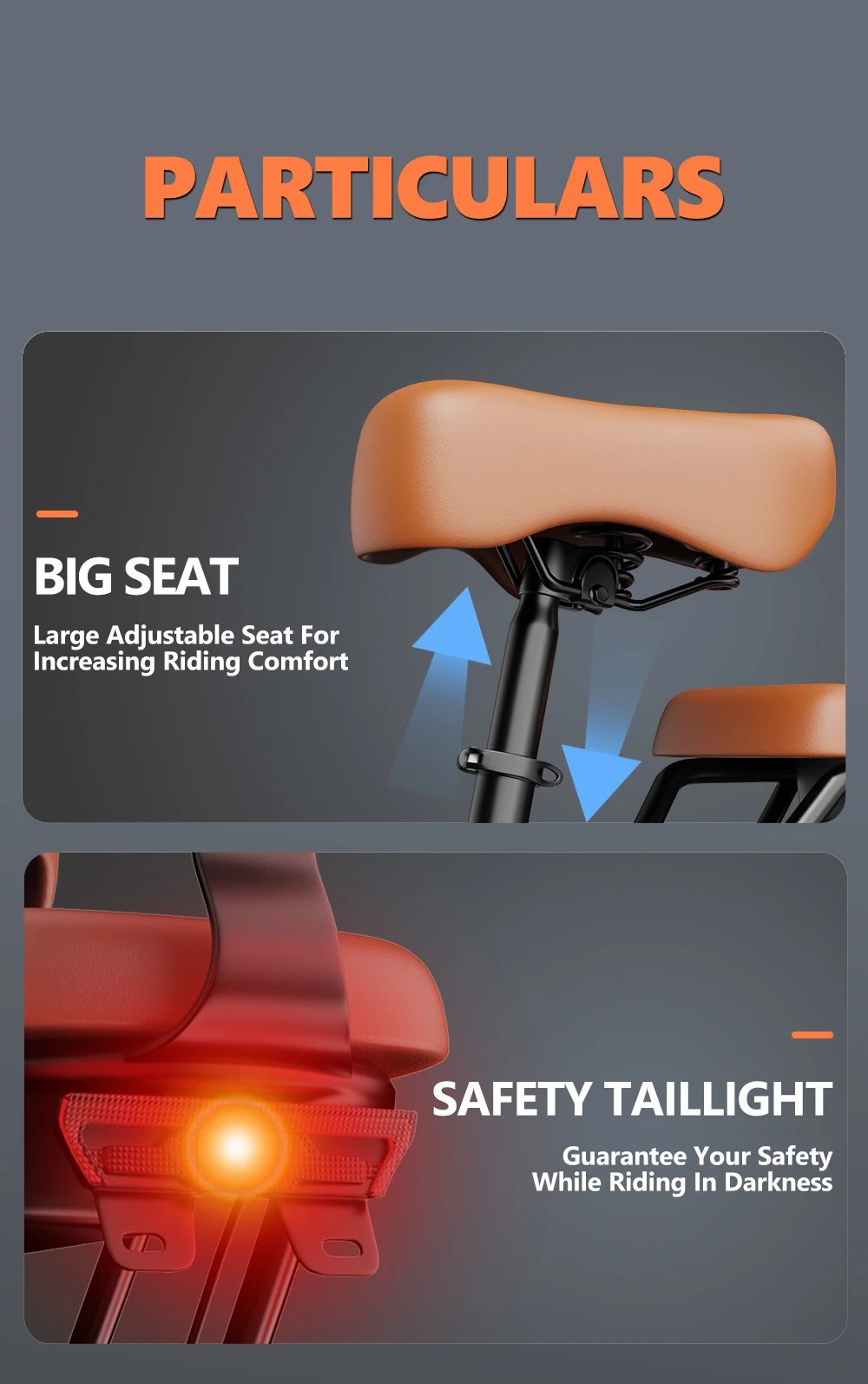 Electric Bike for Adults，20'' 1500W Peak Ebike, Up to 50 Miles 32MPH Electric Mountain Bike with 48V 20AH Removable Battery