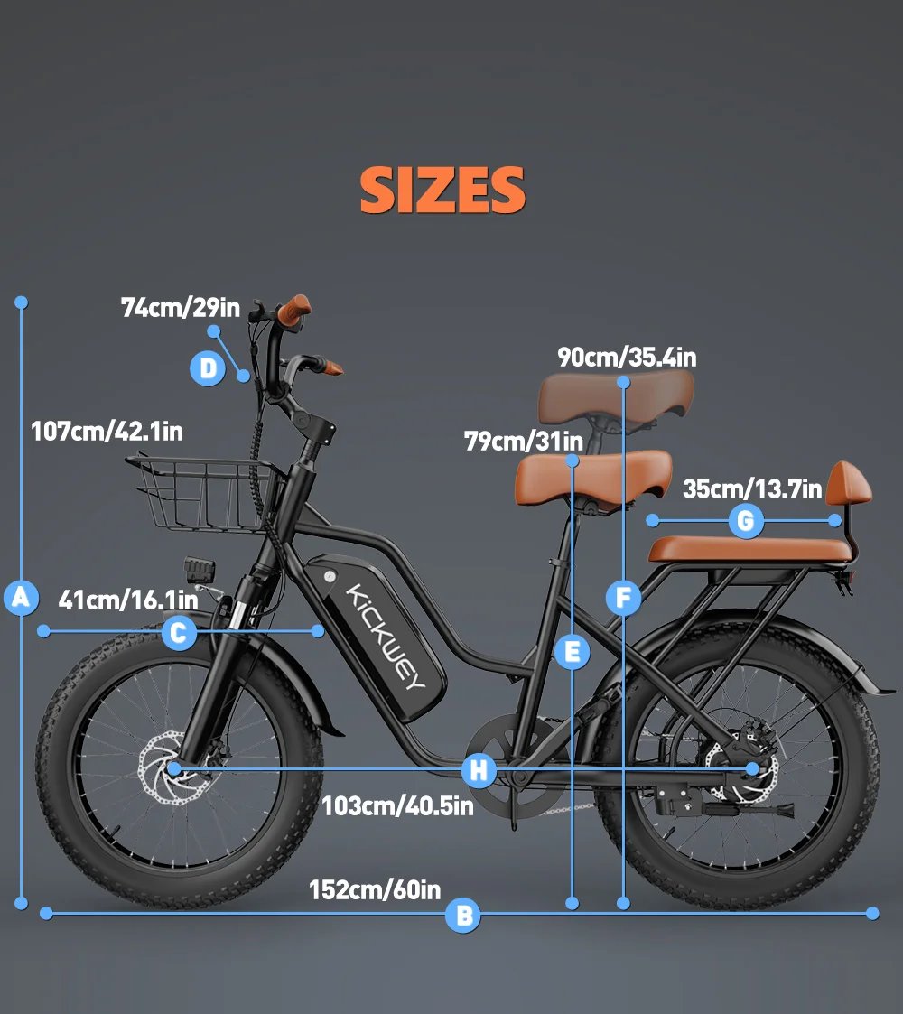 Electric Bike for Adults，20'' 1500W Peak Ebike, Up to 50 Miles 32MPH Electric Mountain Bike with 48V 20AH Removable Battery