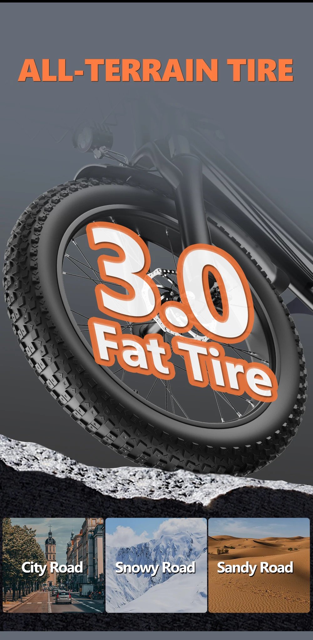 Electric Bike for Adults，20'' 1500W Peak Ebike, Up to 50 Miles 32MPH Electric Mountain Bike with 48V 20AH Removable Battery