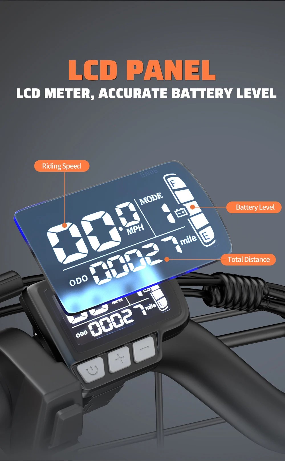 Electric Bike for Adults，20'' 1500W Peak Ebike, Up to 50 Miles 32MPH Electric Mountain Bike with 48V 20AH Removable Battery