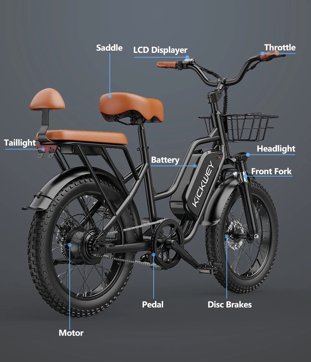 Electric Bike for Adults,20'' 1500W Peak Ebike, Up to 50 Miles 32MPH Electric Mountain Bike with 48V 20AH Removable Battery Electric Bike for Adults,20'' 1500W Peak Ebike, Up to 50 Miles 32MPH Electric Mountain Bike with 48V 20AH Removable Battery