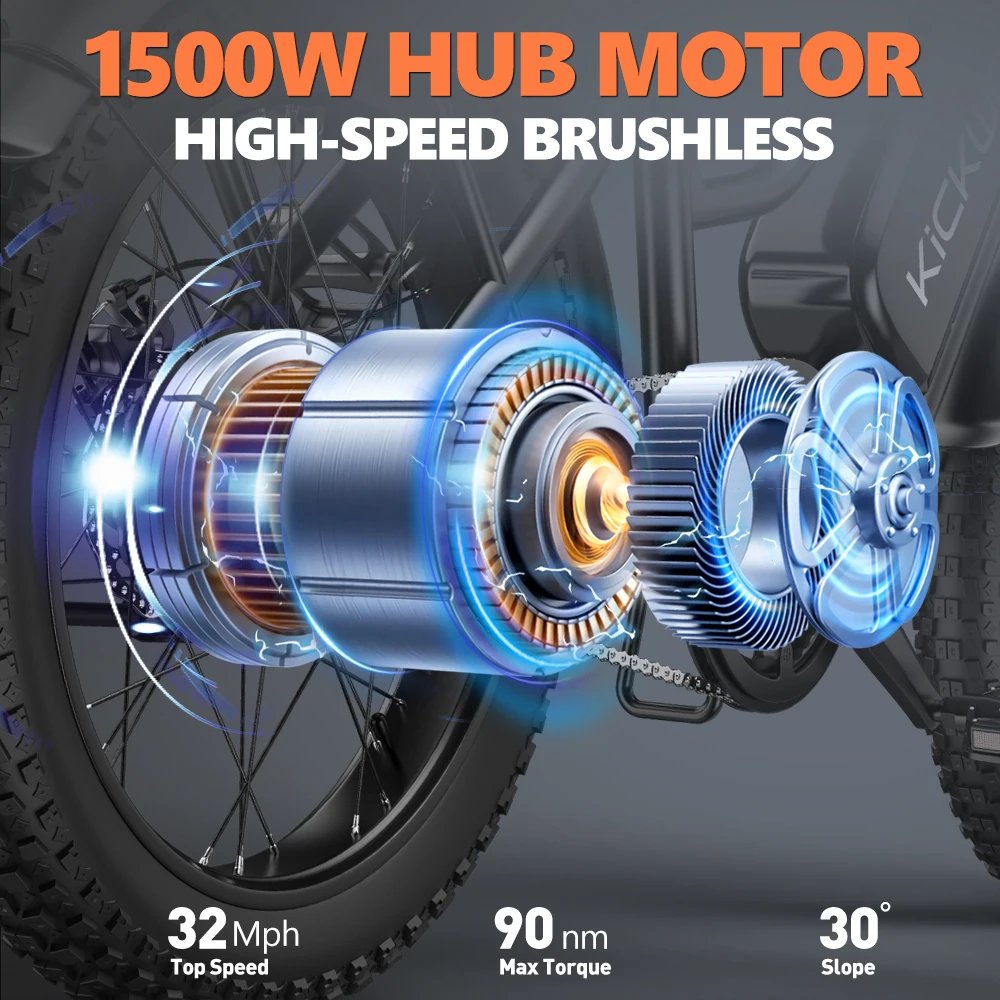 1500W 20-Inch Adult Electric Mountain Bike - Image 4