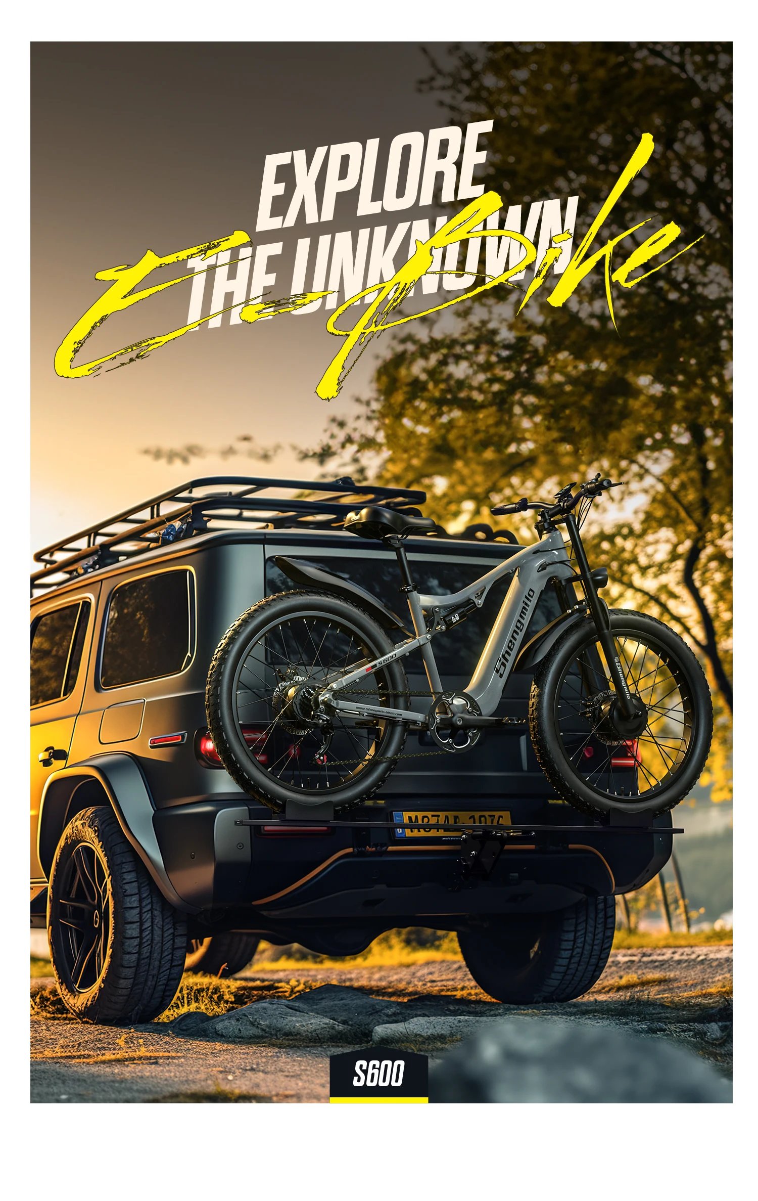 Shengmilo S600 26 inches adult electric mountain bike, 2000W dual motor ebike 7-speed electric bicycle，Fat Tire ebike17.5ah