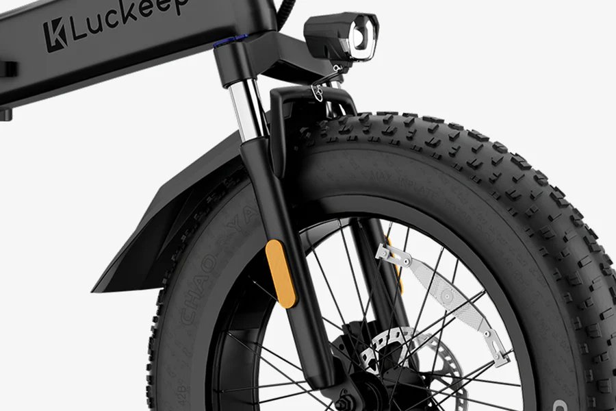 Luckeep X1 LIte Fold Electric Bike 1400W Peak Motor 48V15AH Removable Battery E Bike 20 Inch Fat Tire Commuter Electric Bicycle