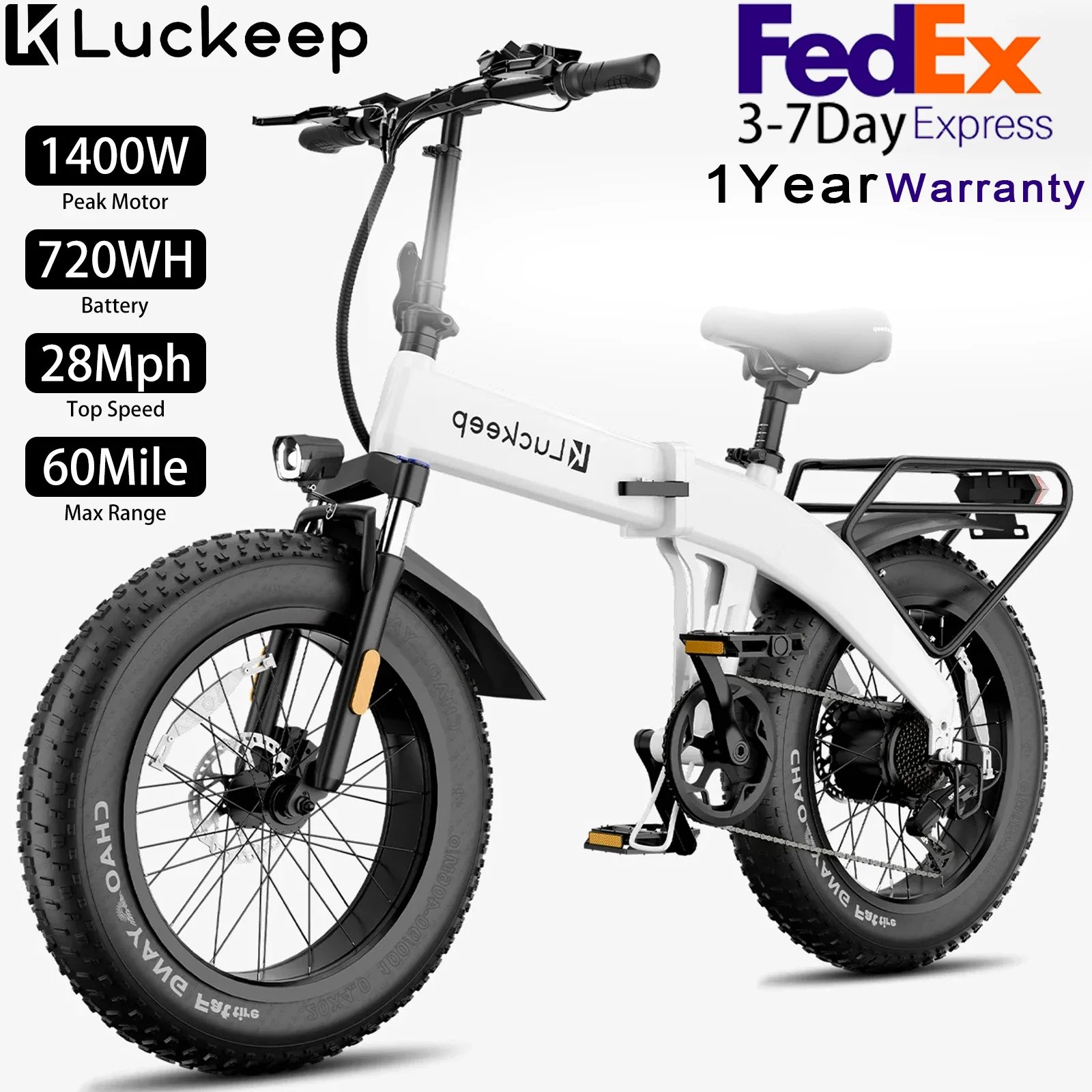 Luckeep X1 Lite 1400W Fat E-Bike