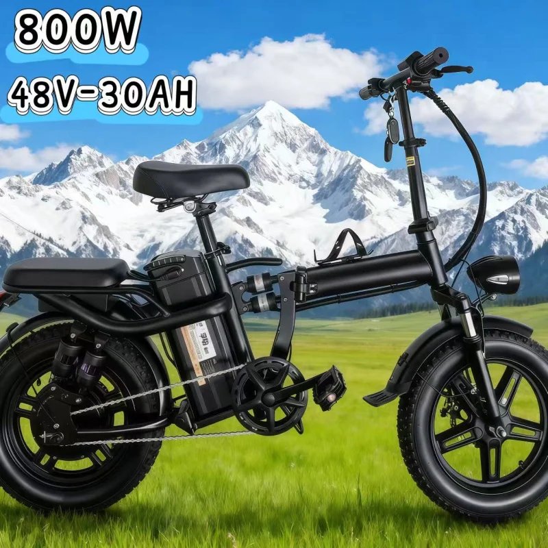 800W 16-Inch Long-Range Folding E-Bike