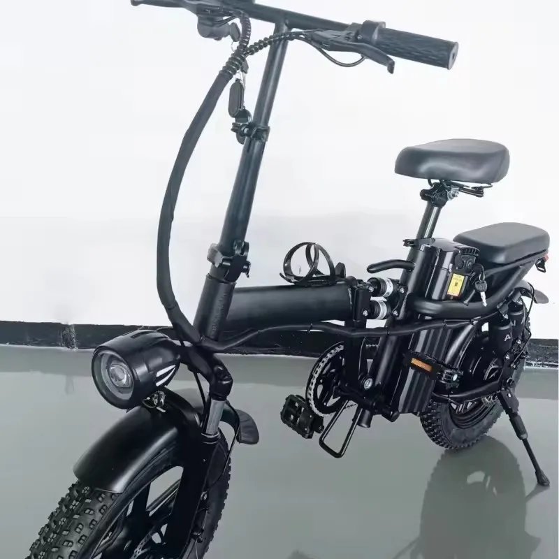 30AH long-range electric bicycle, 800W-48V motor, 16-inch high carbon steel frame, foldable adult mobility E-Bike