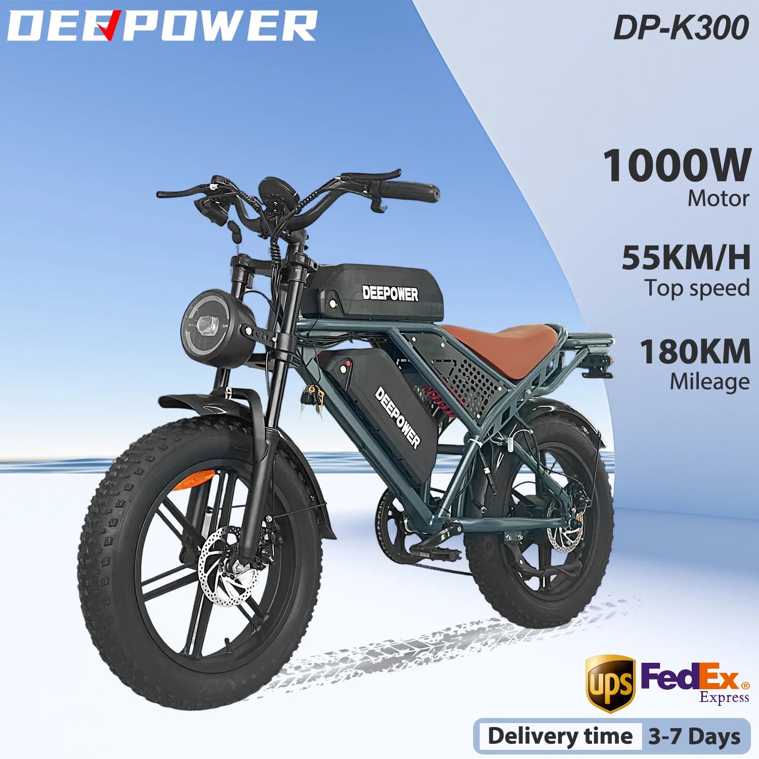 Deepower QS7 Dual-Battery Fat E-Bike