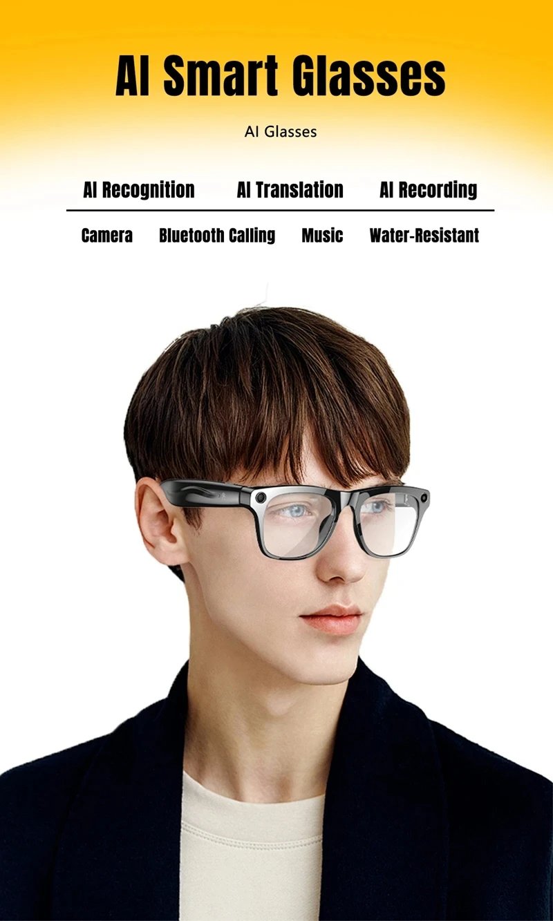 Xiaomi 8KHD AI Smart Glasses Photochromic Multifunction Bluetooth Calling Voice Assistant Music Player Translate CameraGlasses Xiaomi 8KHD AI Smart Glasses Photochromic Multifunction Bluetooth Calling Voice Assistant Music Player Translate CameraGlasses