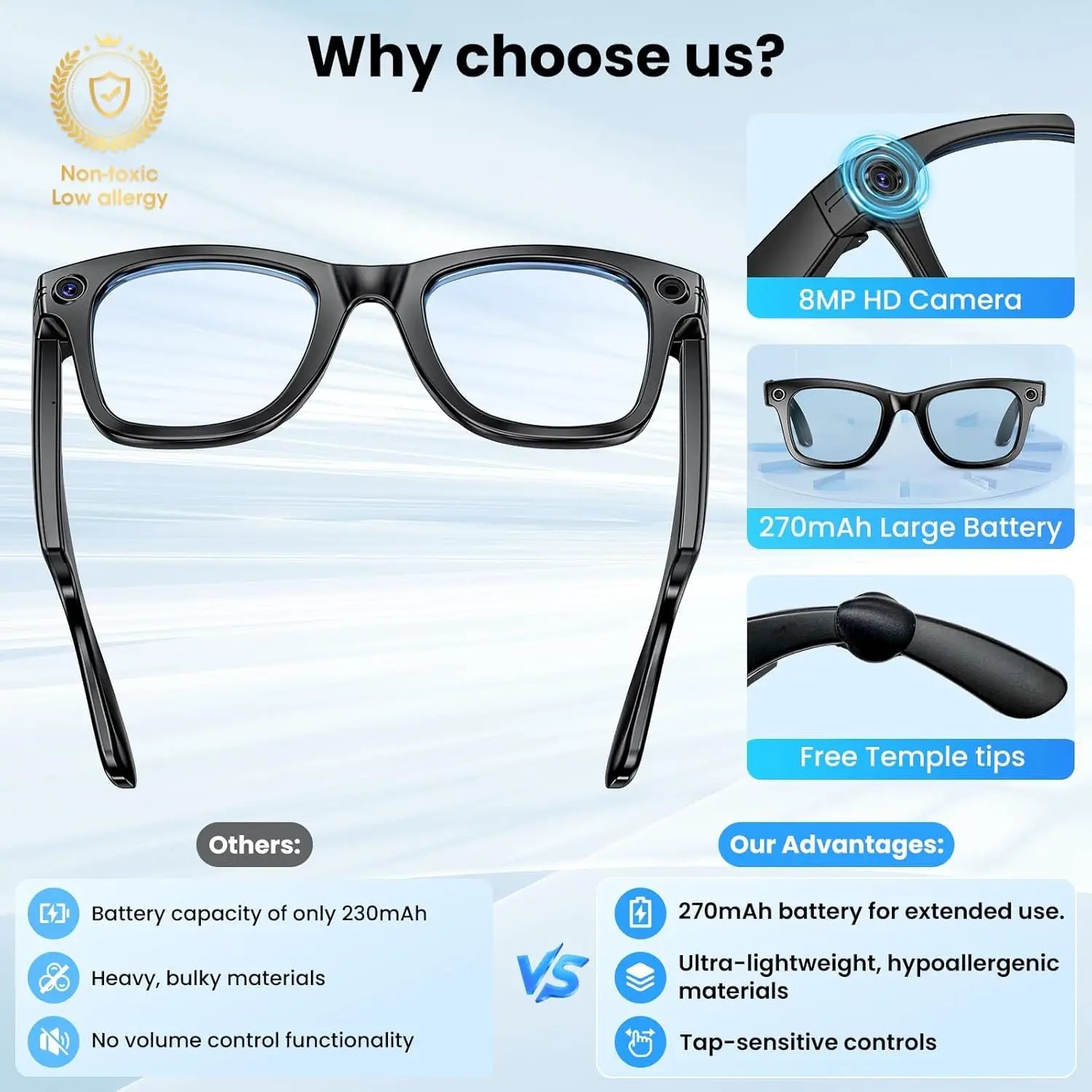 AI Camera Smart Glasses - Image 4